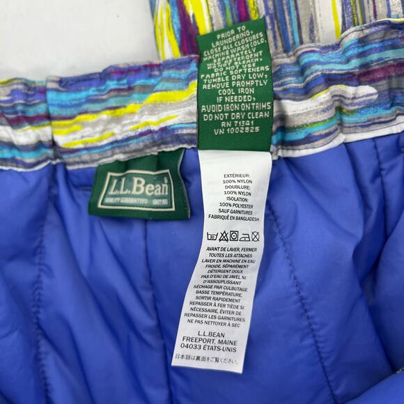 LL Bean Girls 18 / woman 6 Snow Pants Girls Glacier Summit Purple Multicolour - Picture 9 of 9